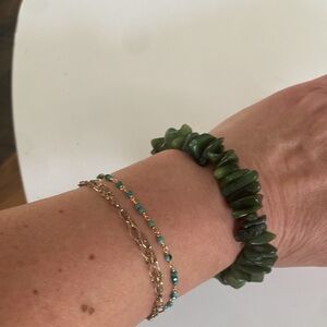 Jade stone bracelet